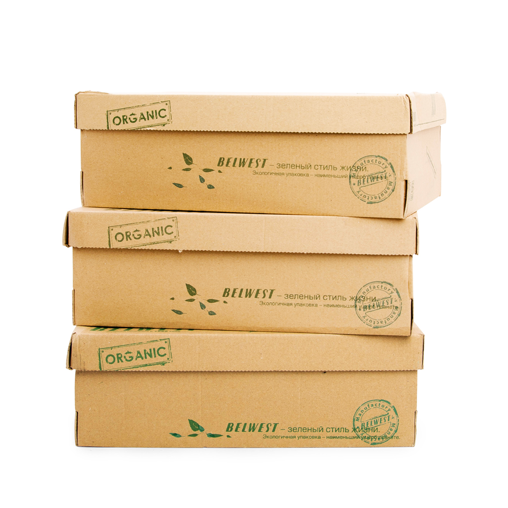 Коробки BELWEST из вторичных ресурсов Эко коробки BELWEST