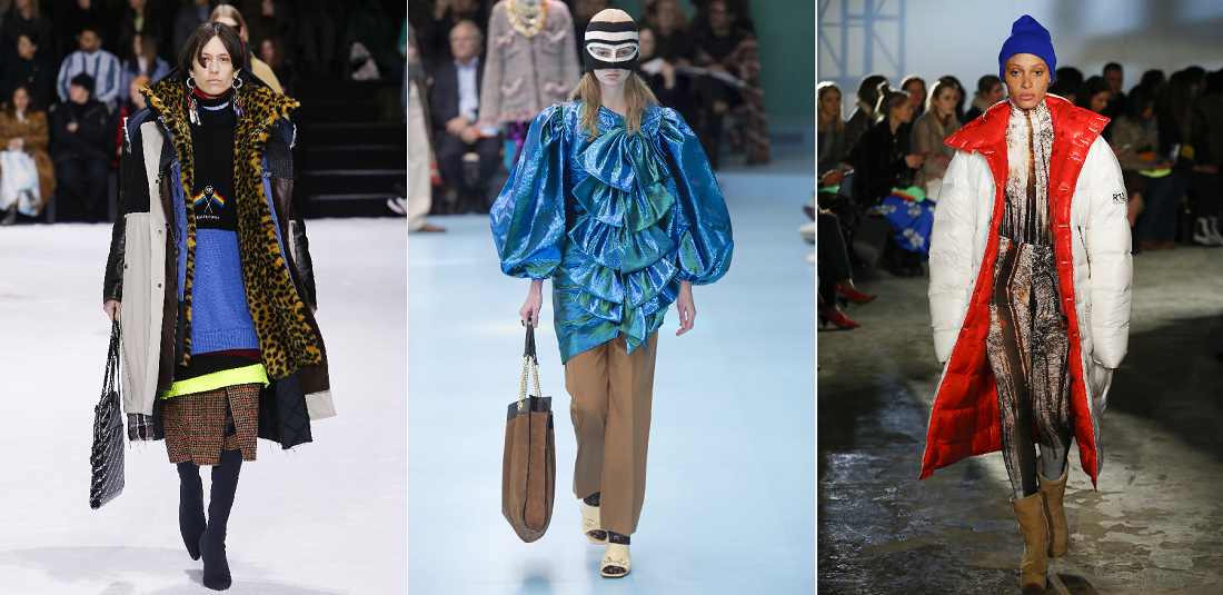 наблюдаются тенденции к глобализации, универсальности, смешению стилей женская мода осень-зима 2018-2019