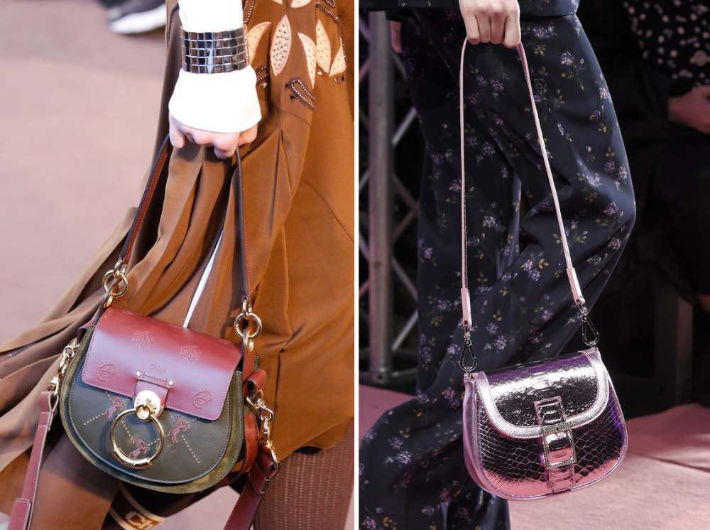 Chloé; Blumarine модные сумки осень-зима 2018-19