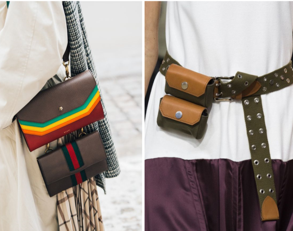 модные поясные сумочки последние тренды сумок осень-зима 2018
