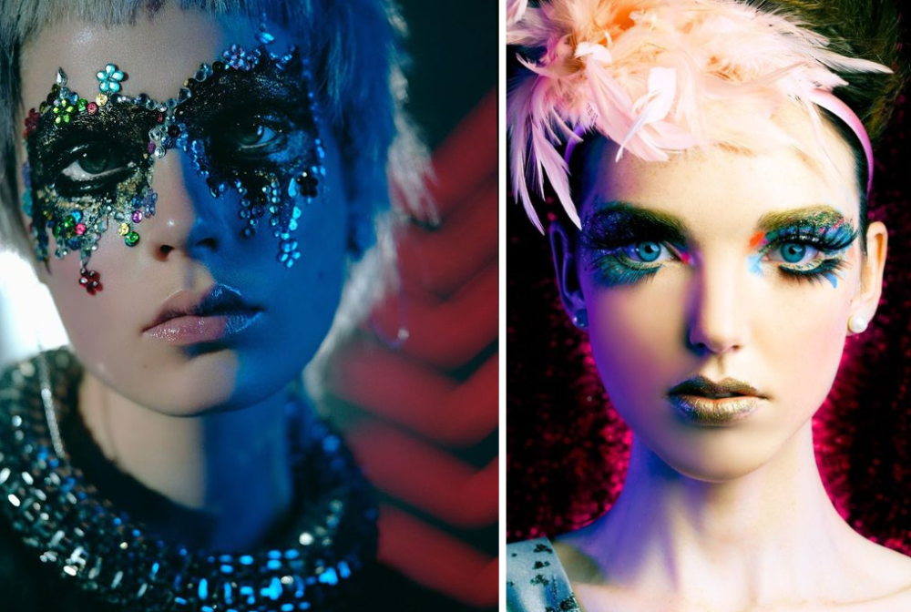 немного фантазии! яркий оригинальный новогодний макияж