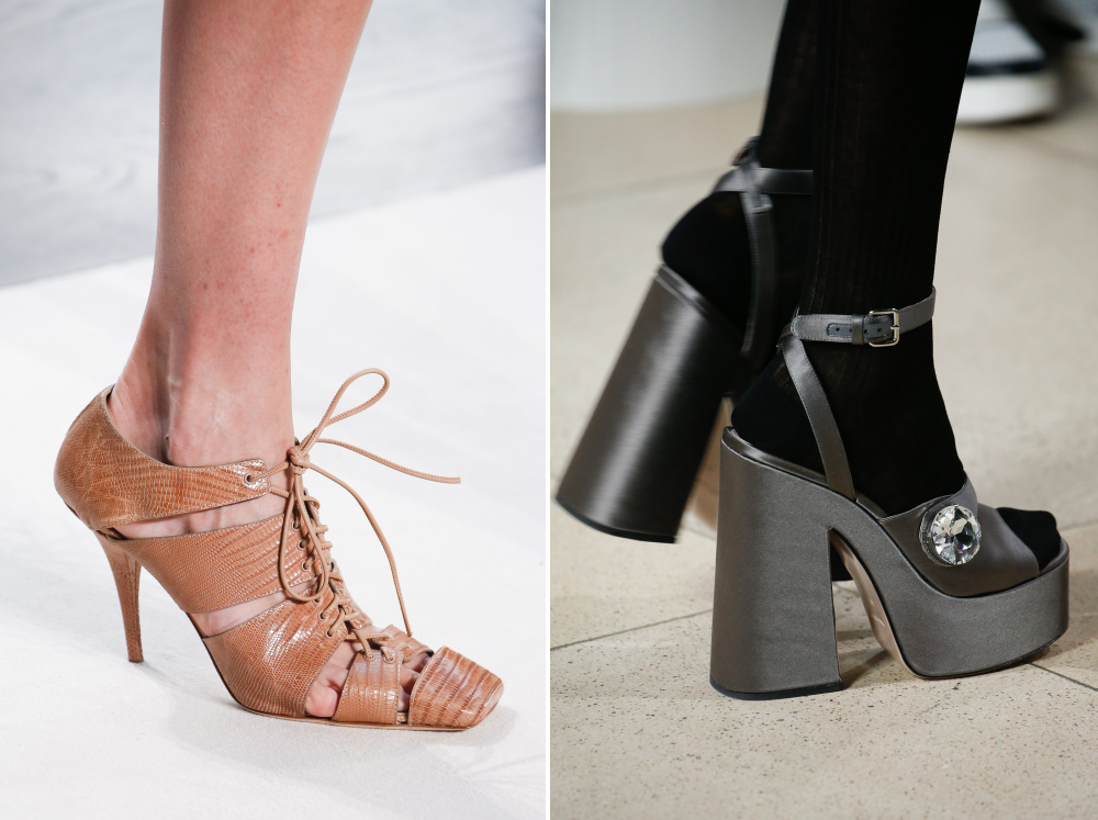 Burberry; Miu Miu модная женская обувь сезона весна-лето 2019