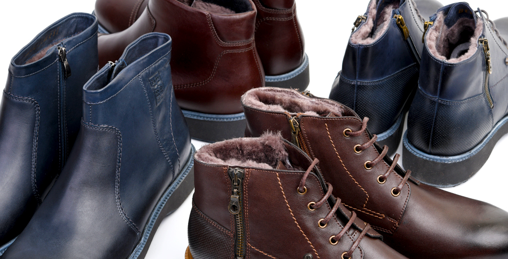 для суровой зимы - натуральный мех или шерсть классика - зимние мужские ботинки