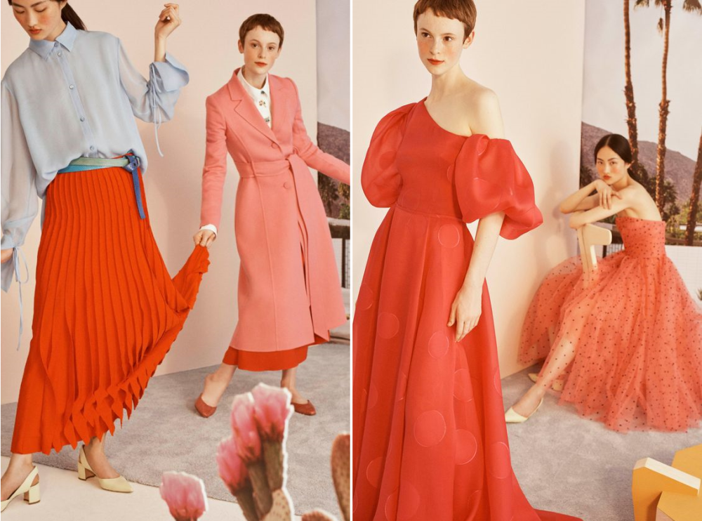 Carolina Herrera Resort 2019 институт цвета Pantone цвет 2019 года