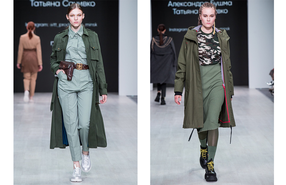 цвет хаки и обувь belwest на belarus fashion week